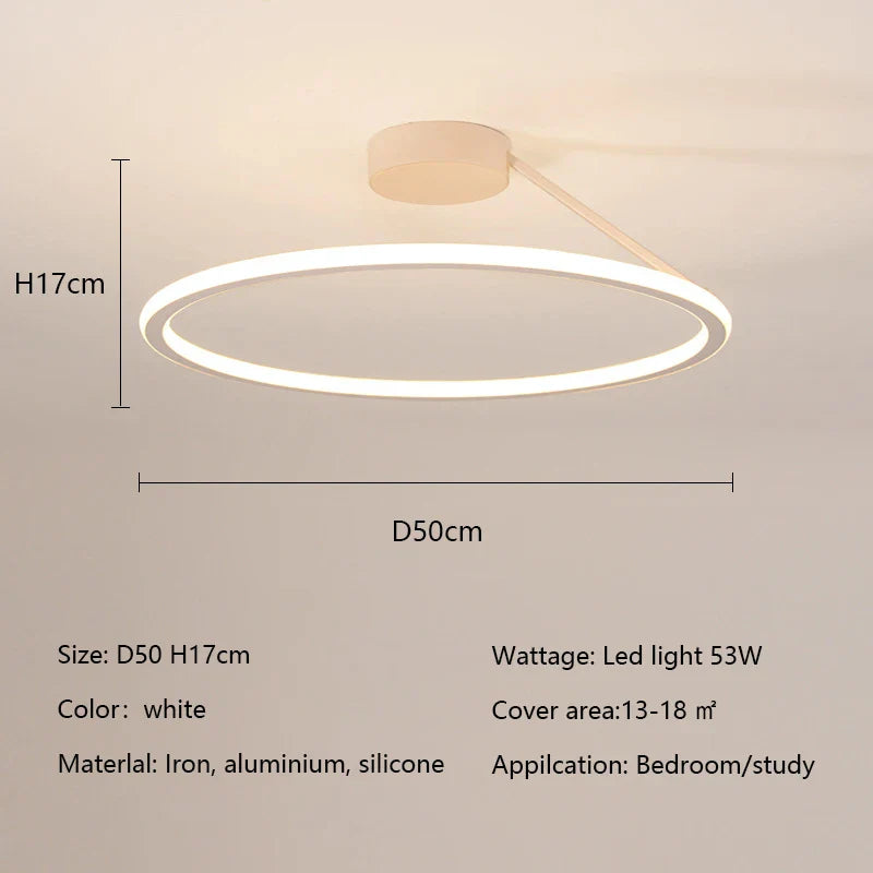 DecorBites™ Led Ceiling Chandelier Round Dimmable