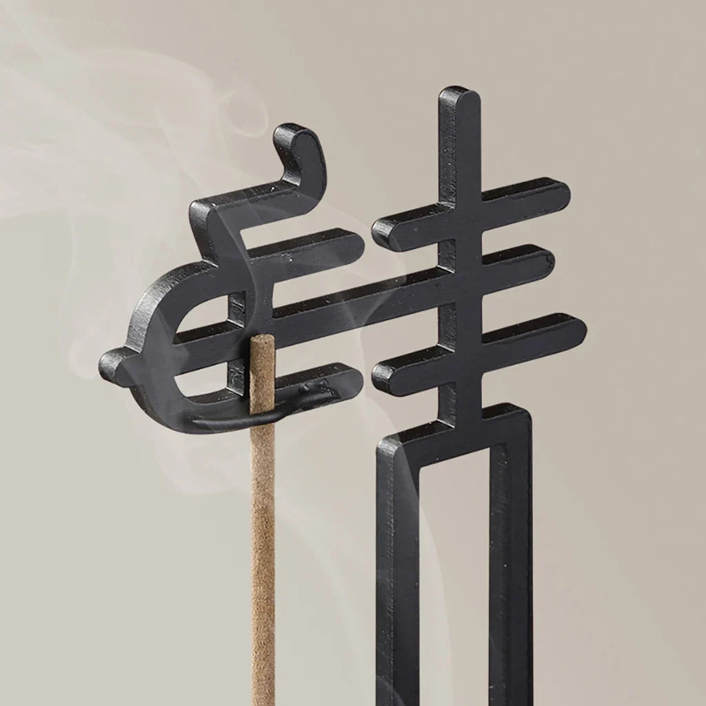 Chinese Jing Incense Holder Anti-Ash Flying Incense Burner with Glass Ash Catcher and Incense Sticks Organizer Home Decor