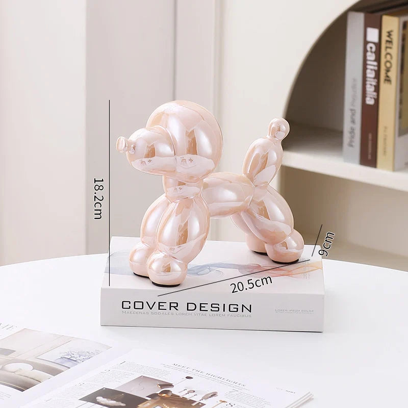 Ceramic Guest Dog Figurine Home Decor room Decoration Accessories Office Nordic Animal Decorative Sculptures  Figurines