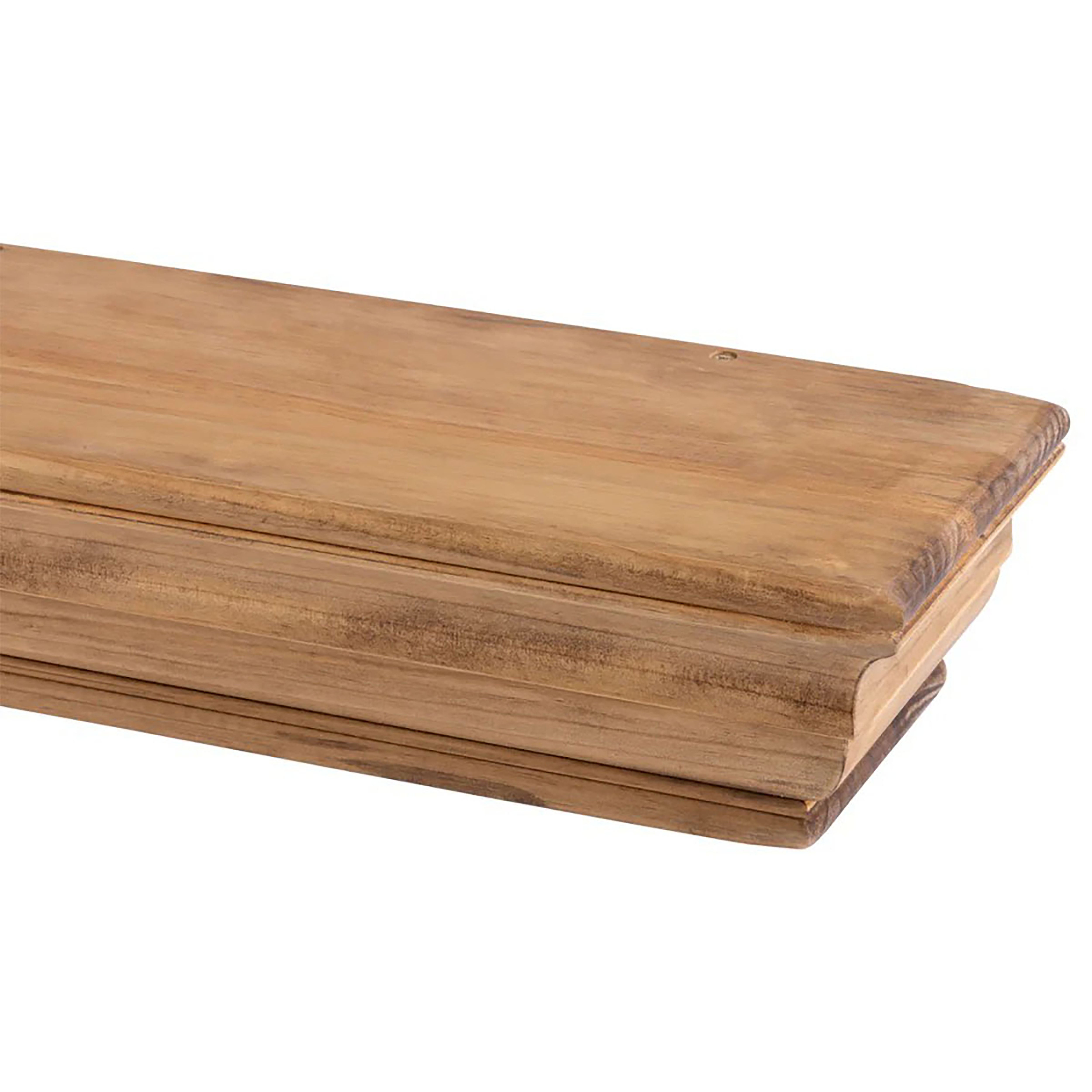 Shaker Fireplace Mantel Shelf – Real Wood