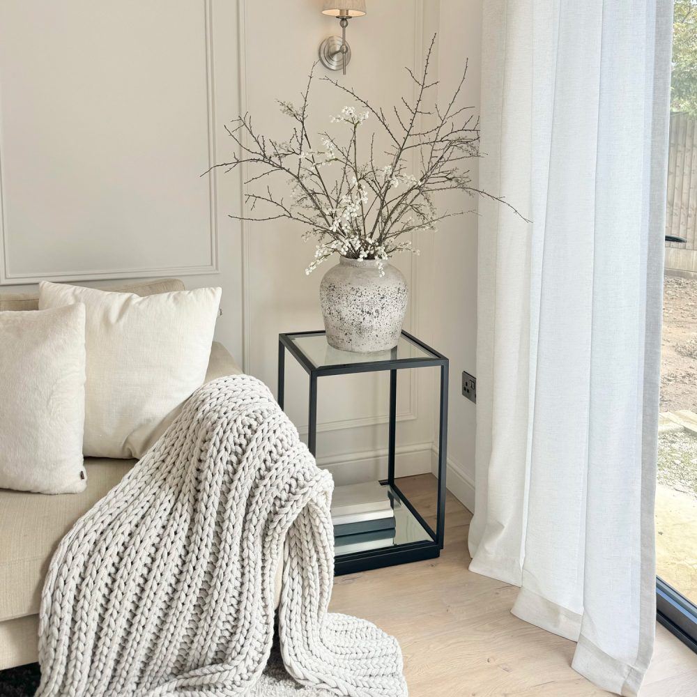 Sharron Foil Stamping Linen Sheer Curtains