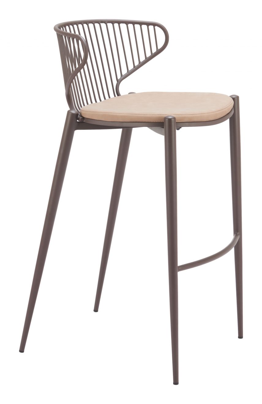 Silues Faux Leather Barstool 2PC
