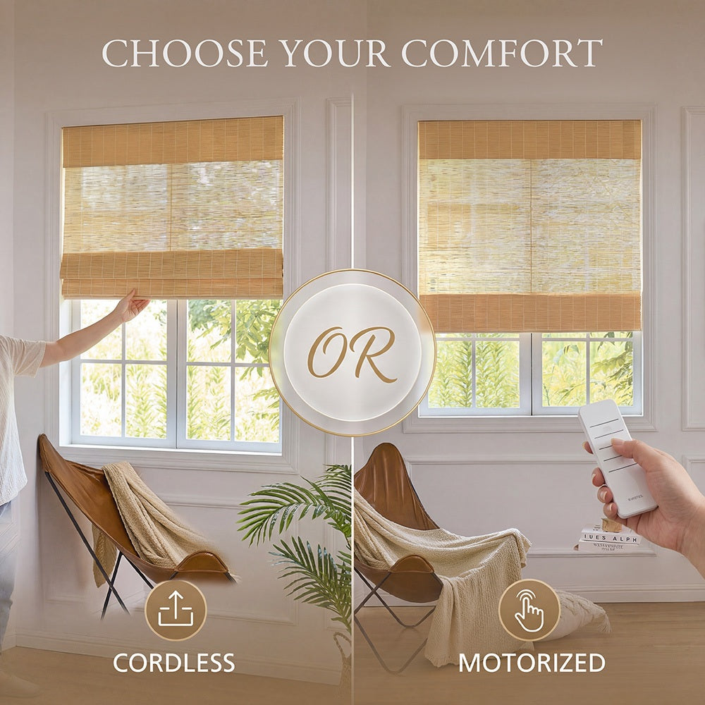 Sisko Light-filtering Custom Bamboo Shades