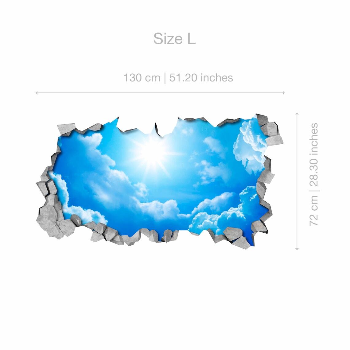 Sky 3D Effect Ceiling Decals-3