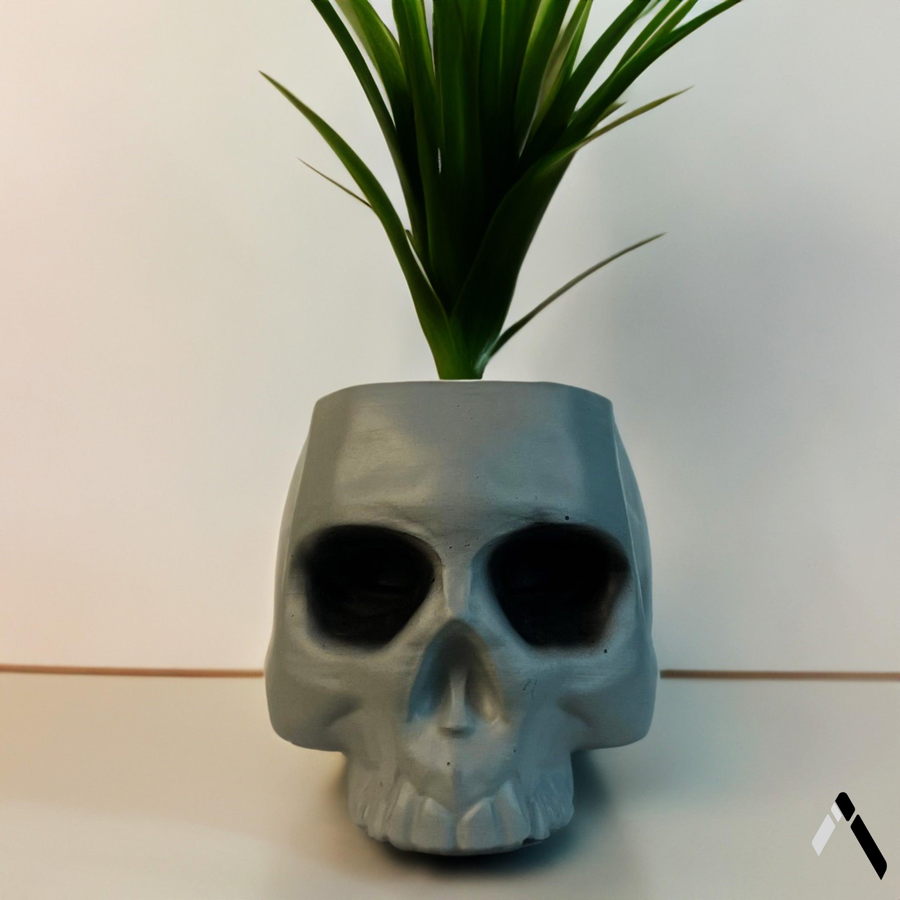 Skull Planter & Flower Vase-2