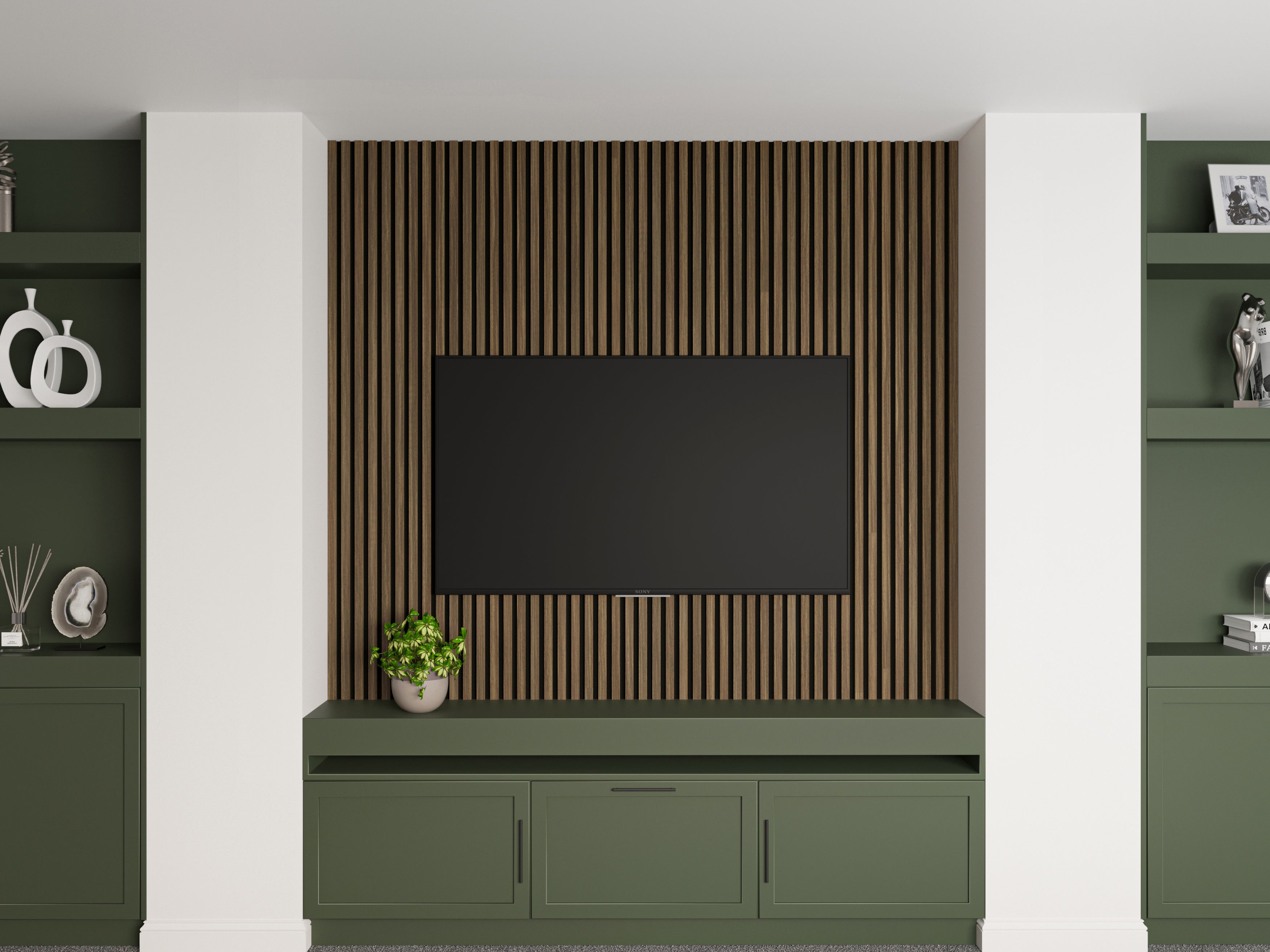 2-Pack Acoustic Wall Panels – Smoked Oak