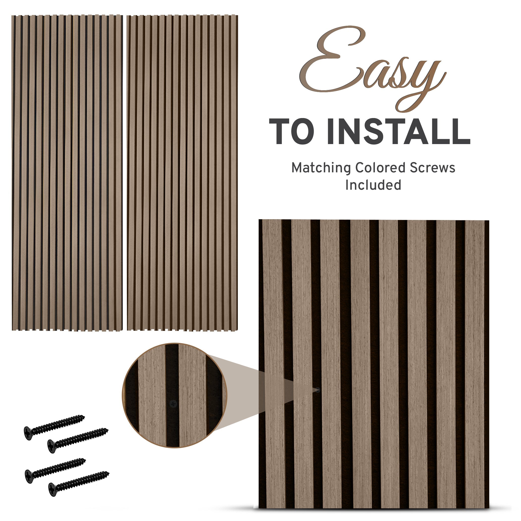 2-Pack Acoustic Wall Panels – Smoked Oak