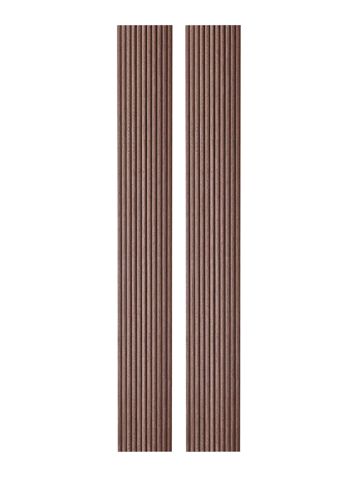 2-Pack Flexible Fluted Wall Panels – Smoked Oak
