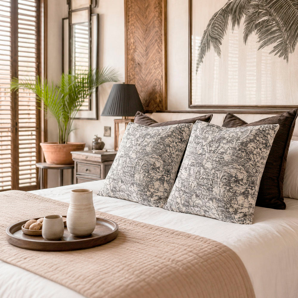 Soren Damask Jacquard Pillow Covers