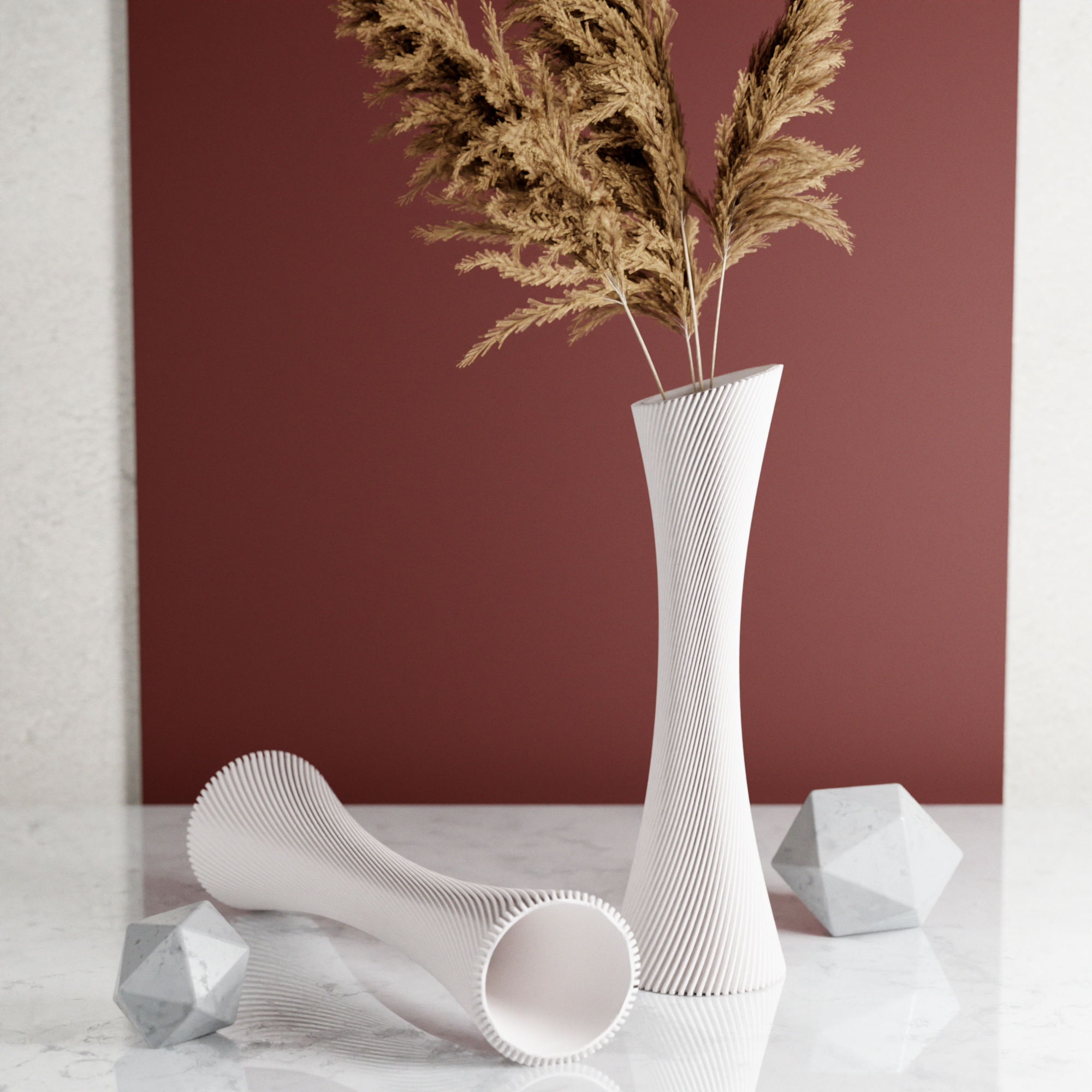 SPIRAL ROSE Vase-4
