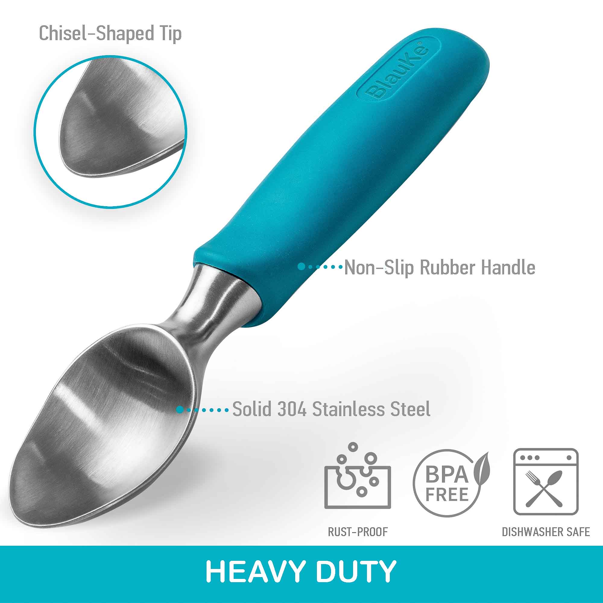 Stainless Steel Ice Cream Scoop - Professional Ice Scooper-3