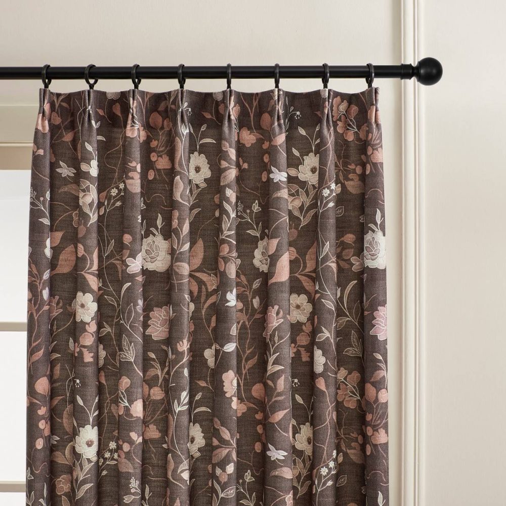 Stella Soft Autumn Floral Botanical Custom Curtains