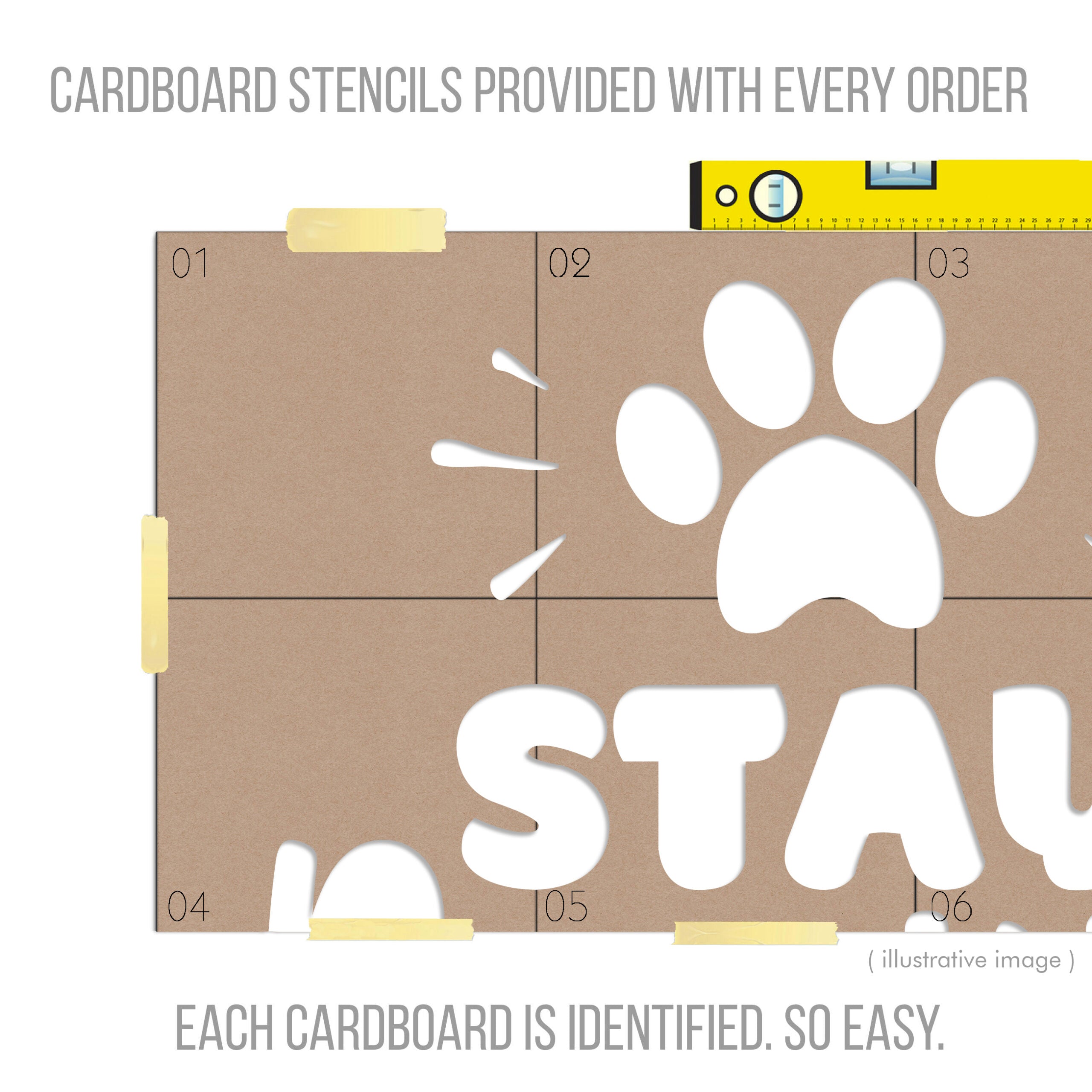 Stay Pawsitive | 3D Vet Sign-3