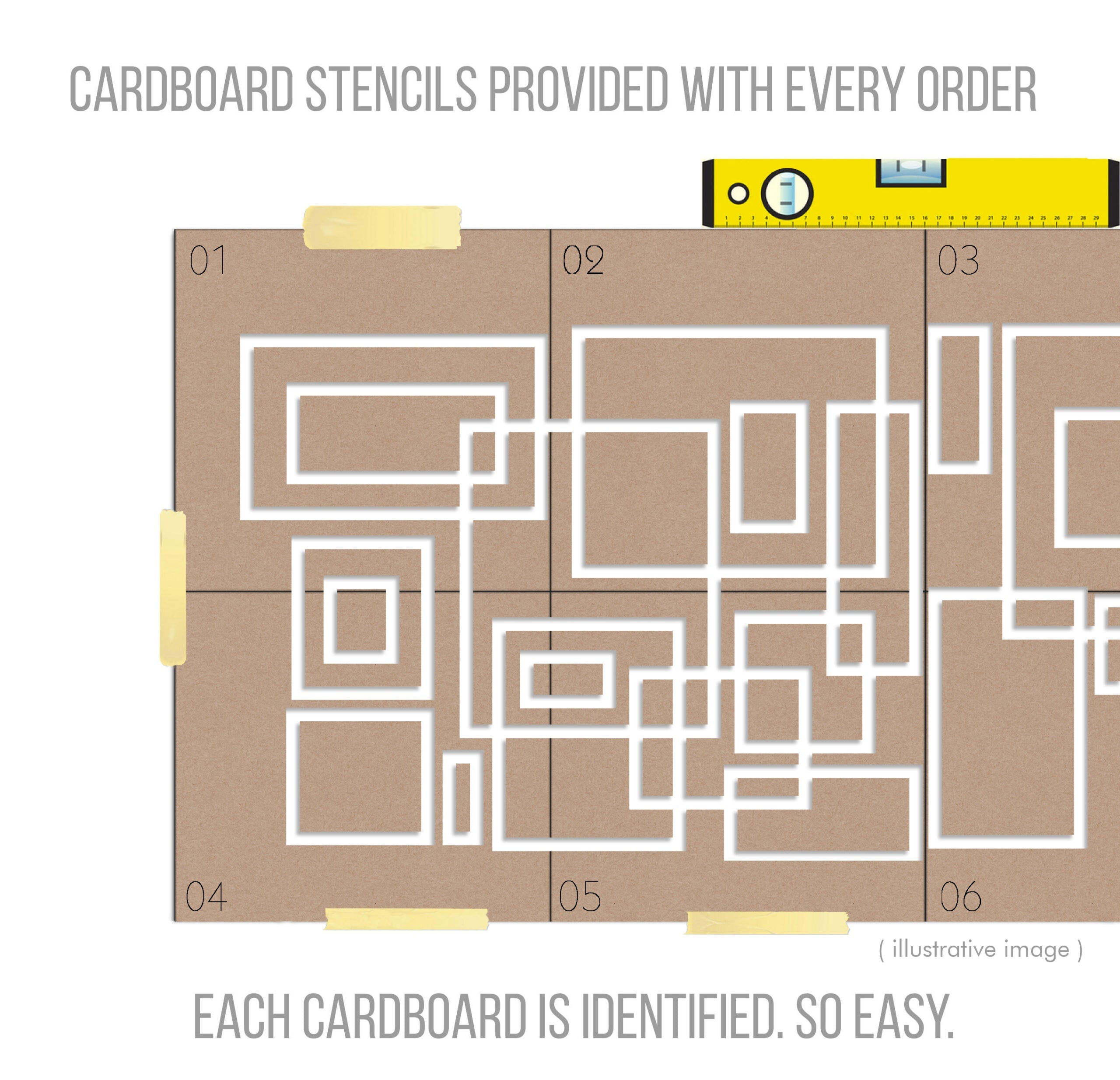 3D Decorative Squares-3