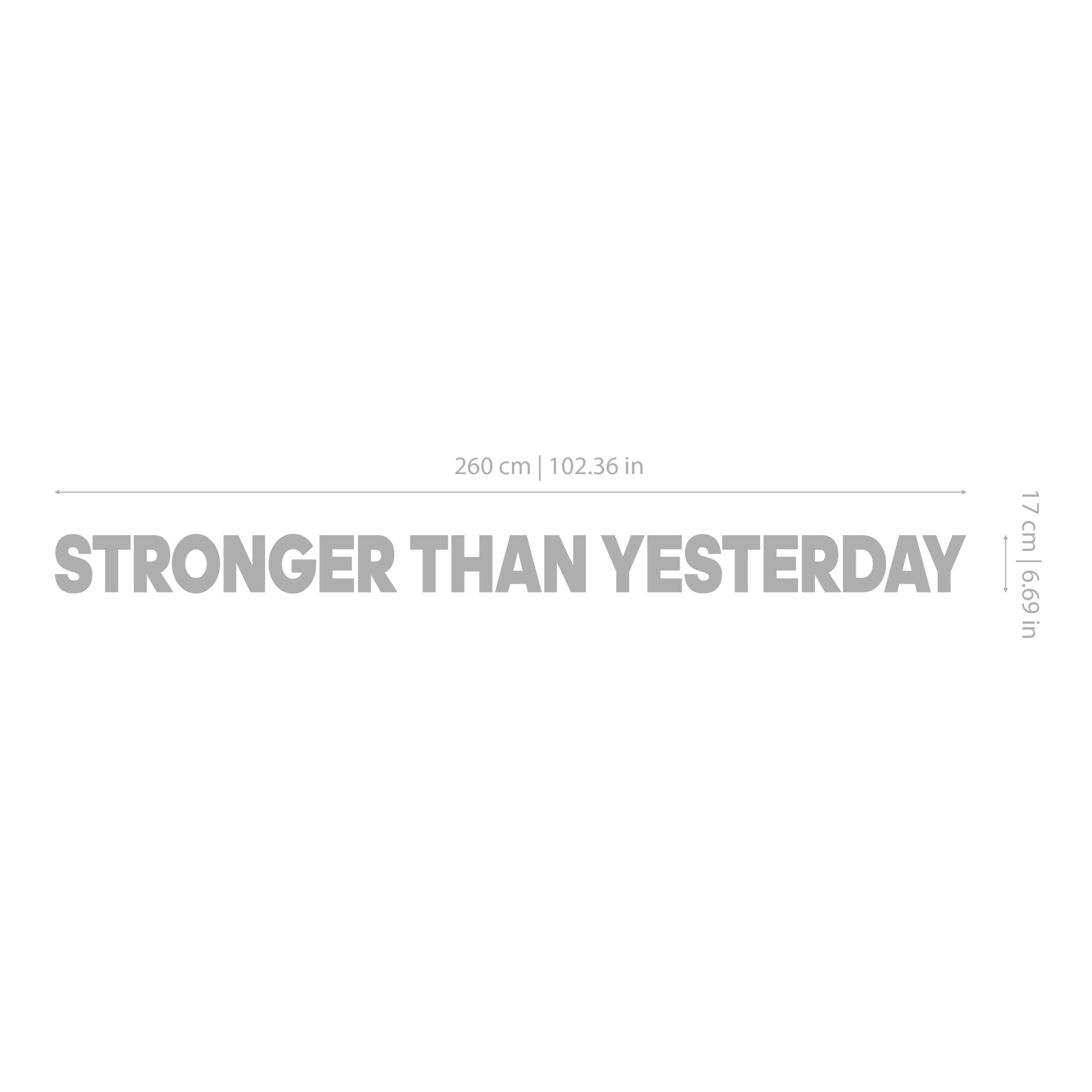 Stronger than Yesterday 3D Gym Decor-2