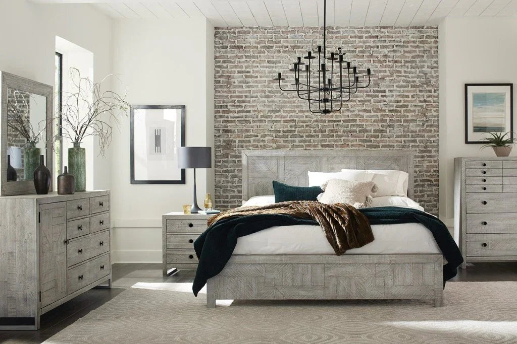 Studio 20 Wooden Modern Panel Bed