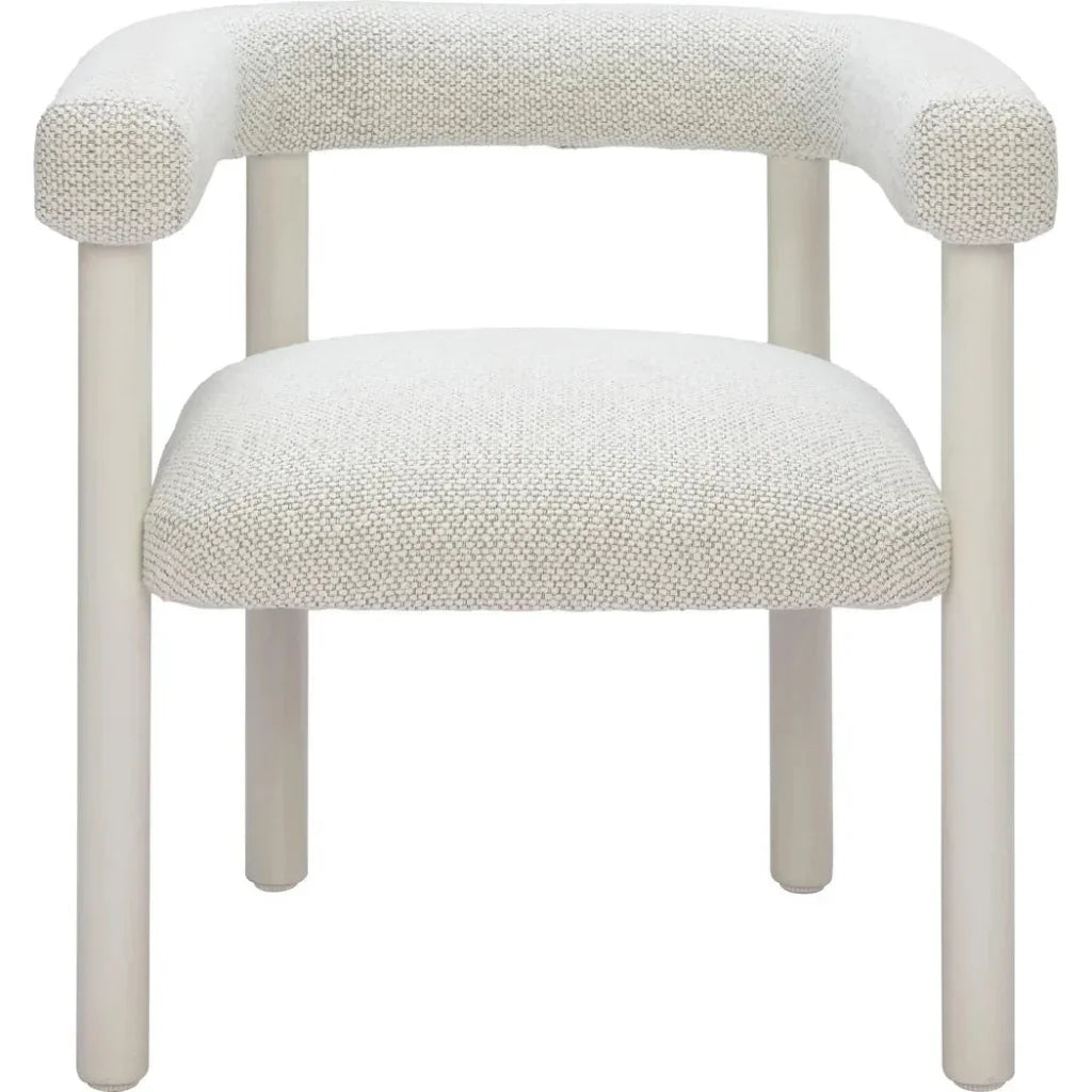 Sunbath Aluminum White Dining Arm Chair 2PC