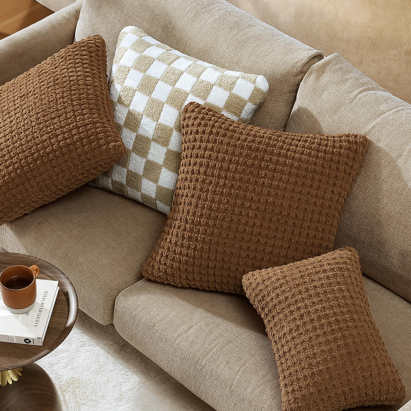 Snug Waffle Mini Pillow