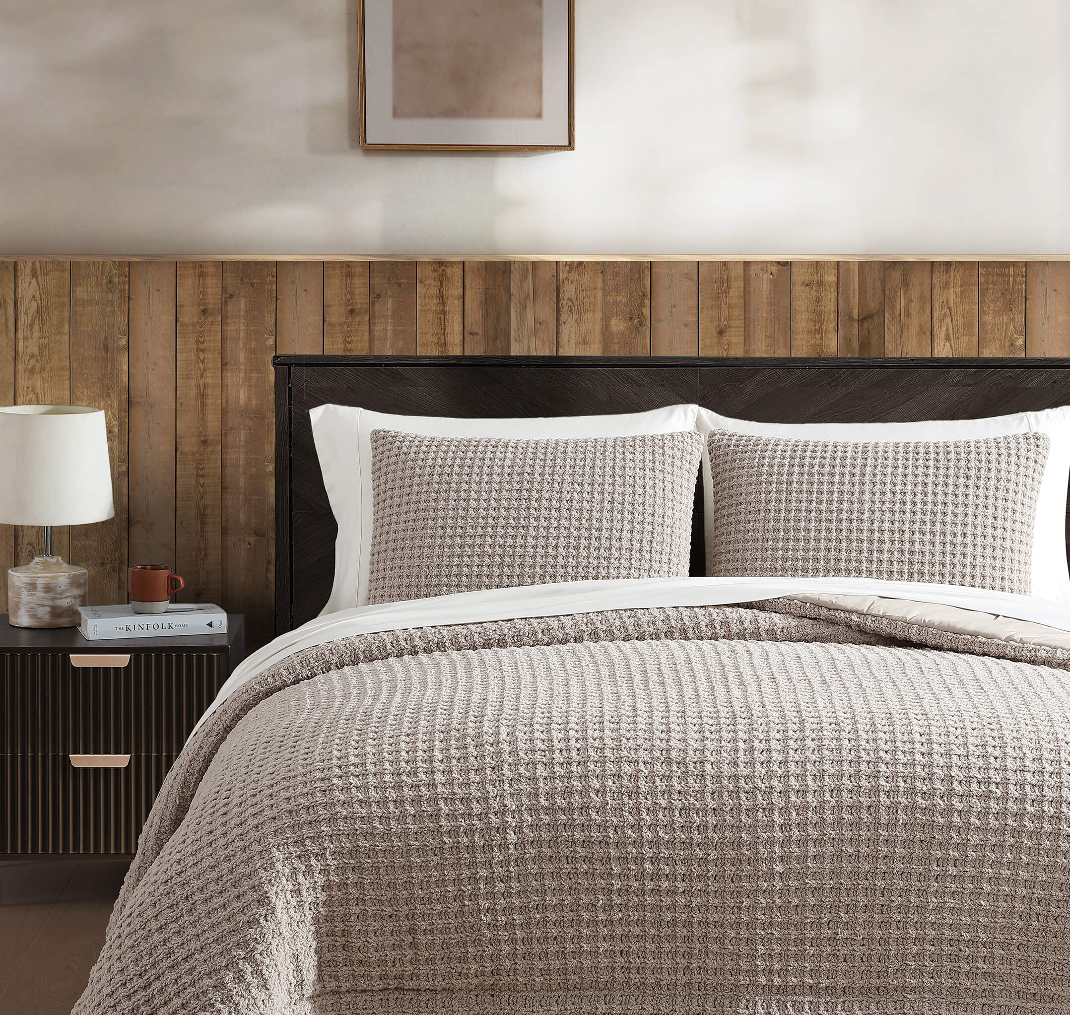 Snug Waffle + Bamboo Viscose Sham Set