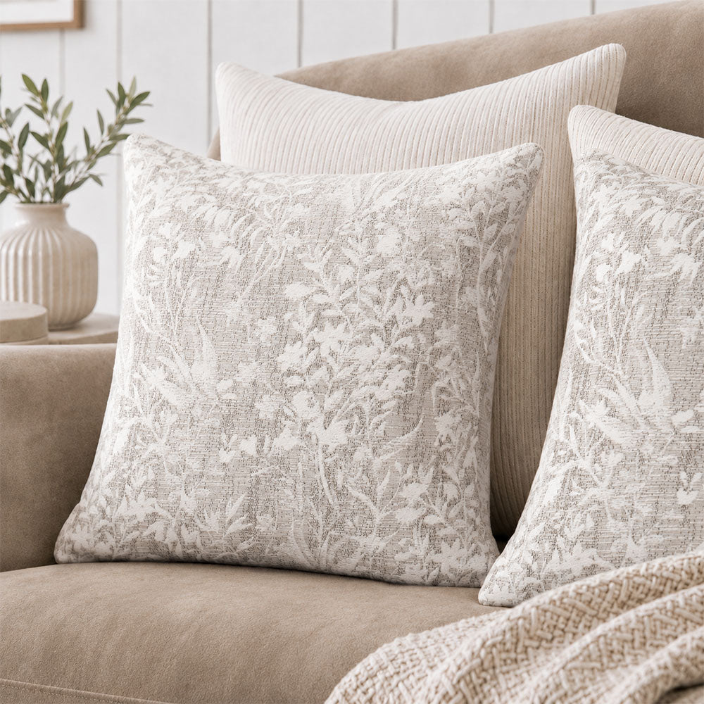 Sylva Foliage Pattern Jacquard Pillow Covers