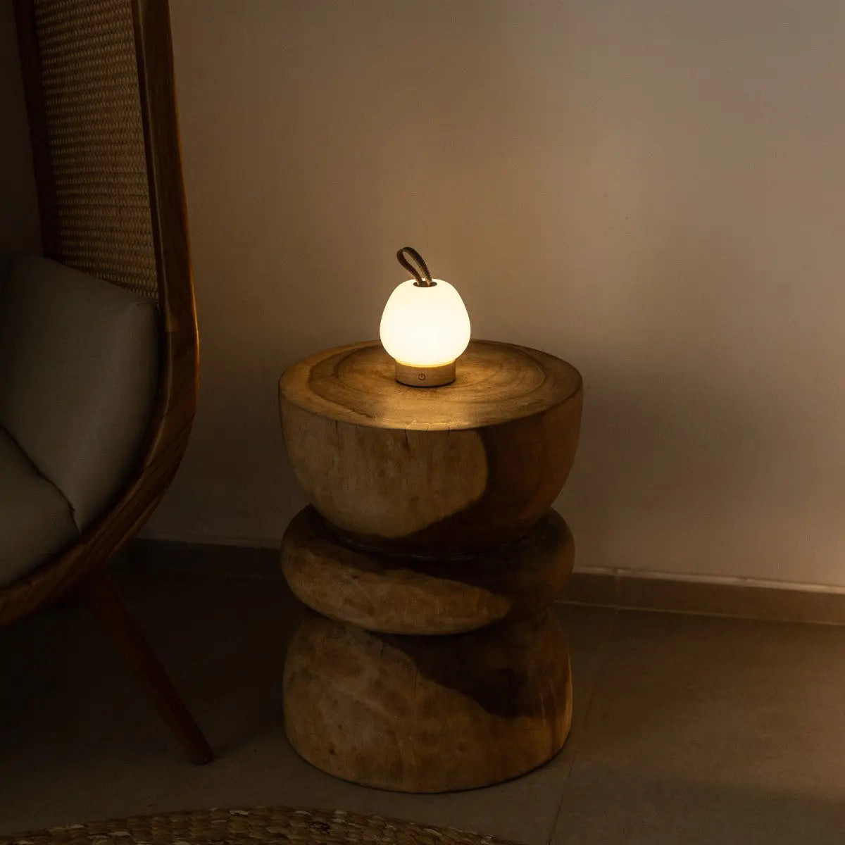 Cooper Light Brown Wooden Rechargeable Table Lamp – Cordless, Dimmable & Stylish-3