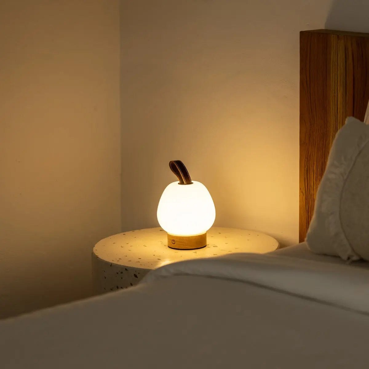 Cooper Light Brown Wooden Rechargeable Table Lamp – Cordless, Dimmable & Stylish-4