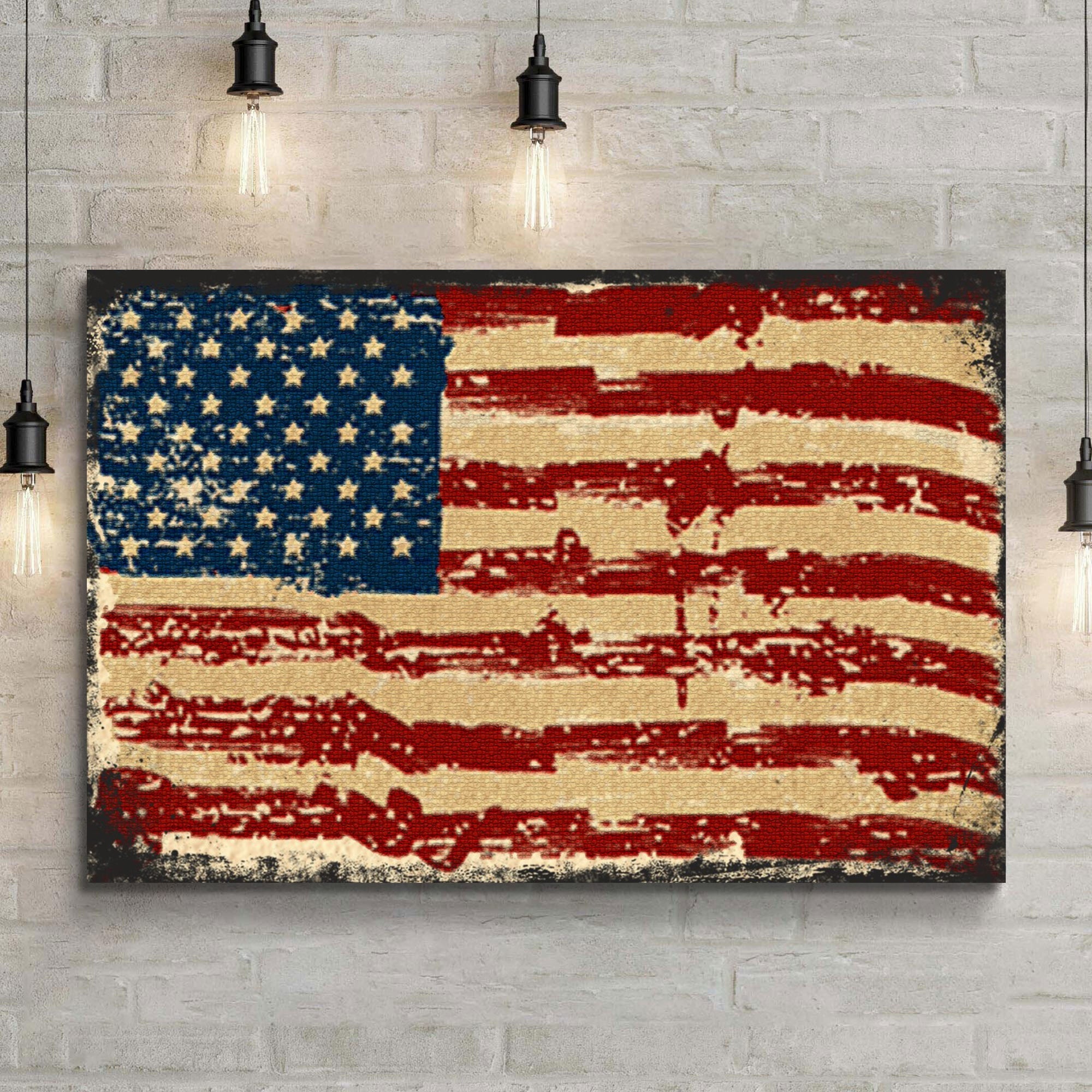 American Flag Canvas Wall Art