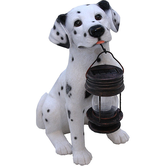 Dalmatian Dog Solar Light Lantern with Super Bright LED-0