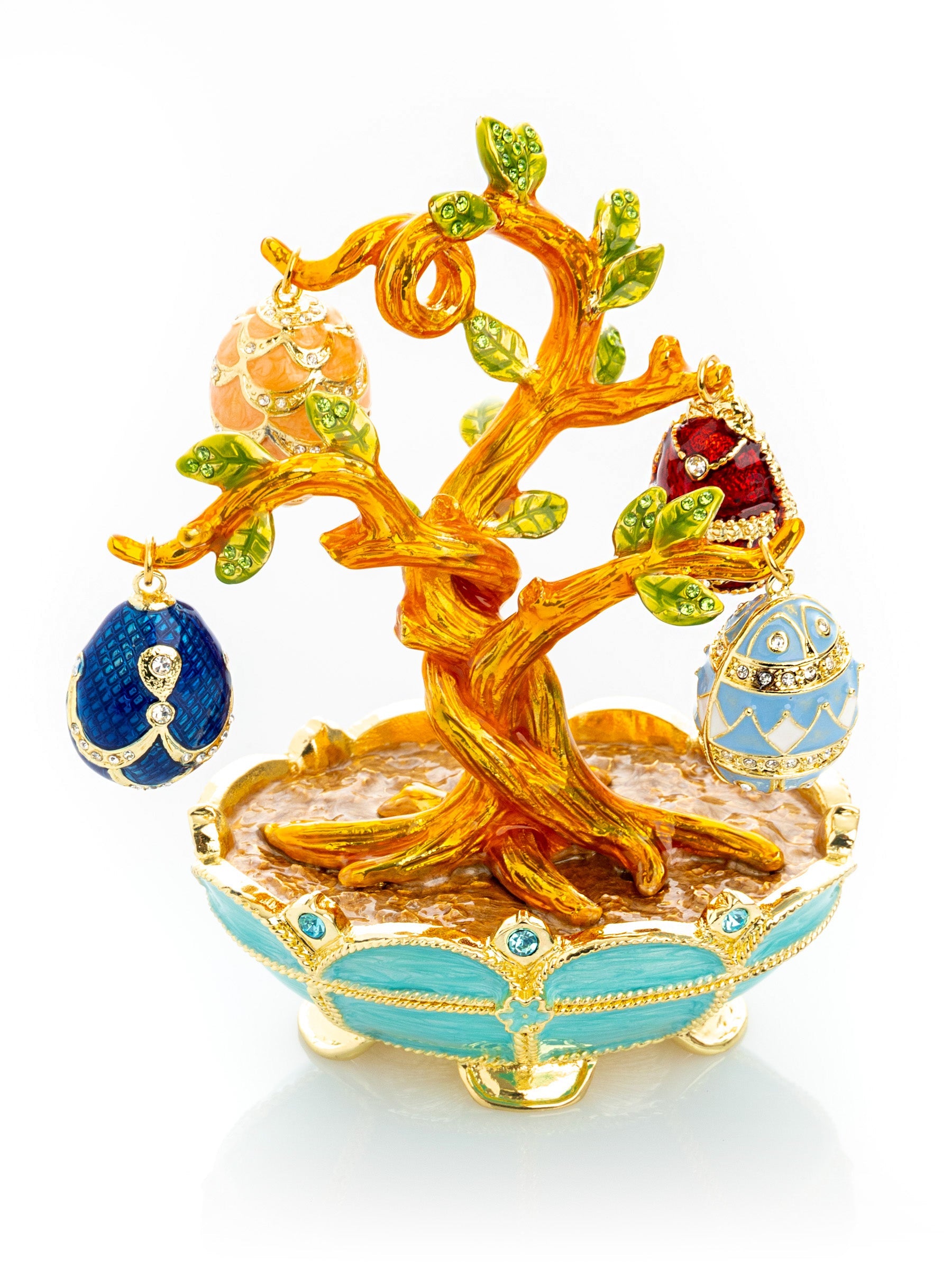 Faberge Egg Pendant Necklaces Tree-1