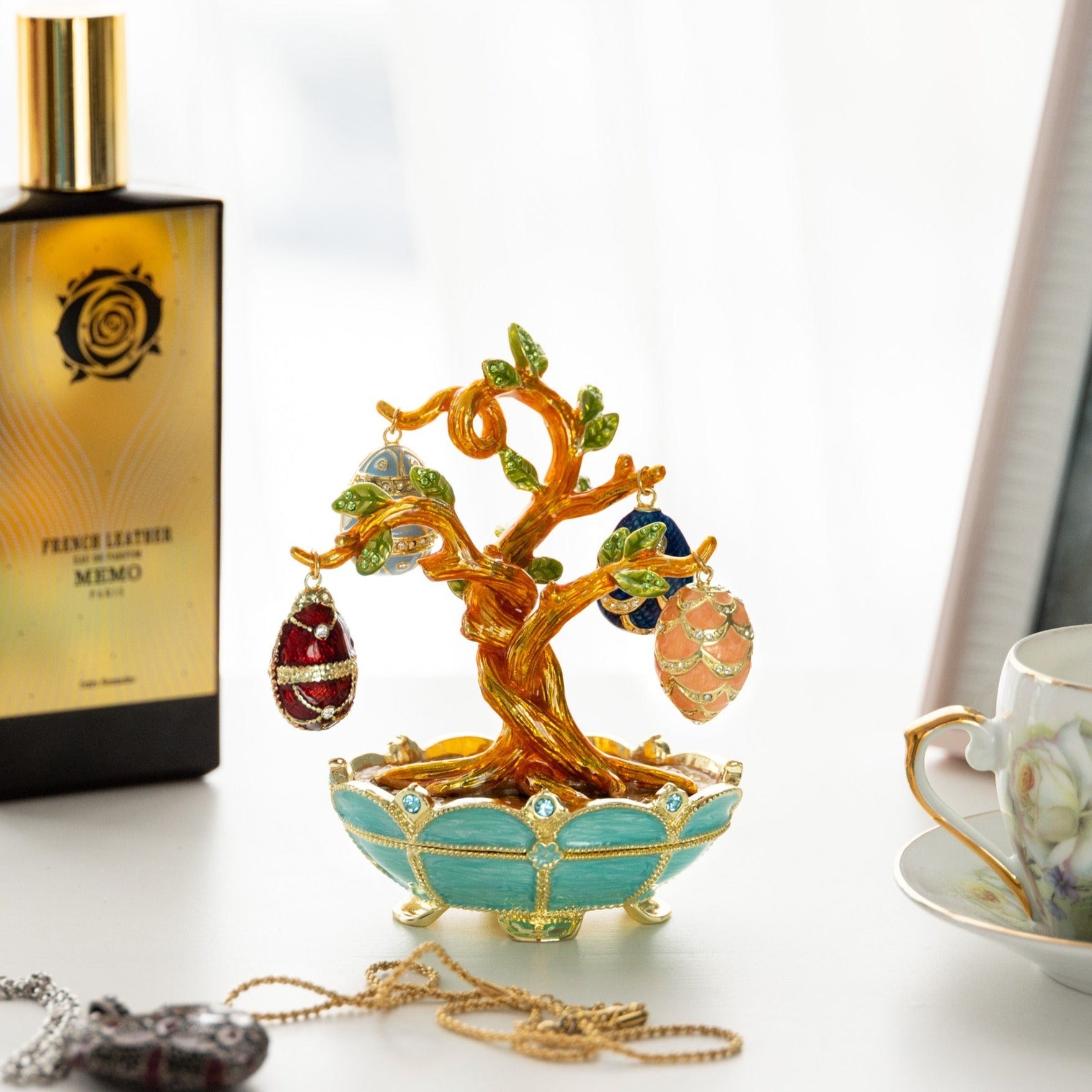 Faberge Egg Pendant Necklaces Tree-0