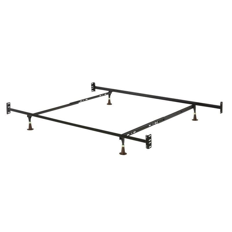 Twin/Full 10-inch High Metal Bed Frame with Headboard and Footboard Brackets-0