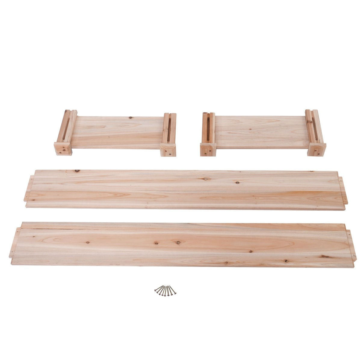 Solid Wood 4 Ft x 4 Ft Raised Garden Bed Planter 3-Tier-3