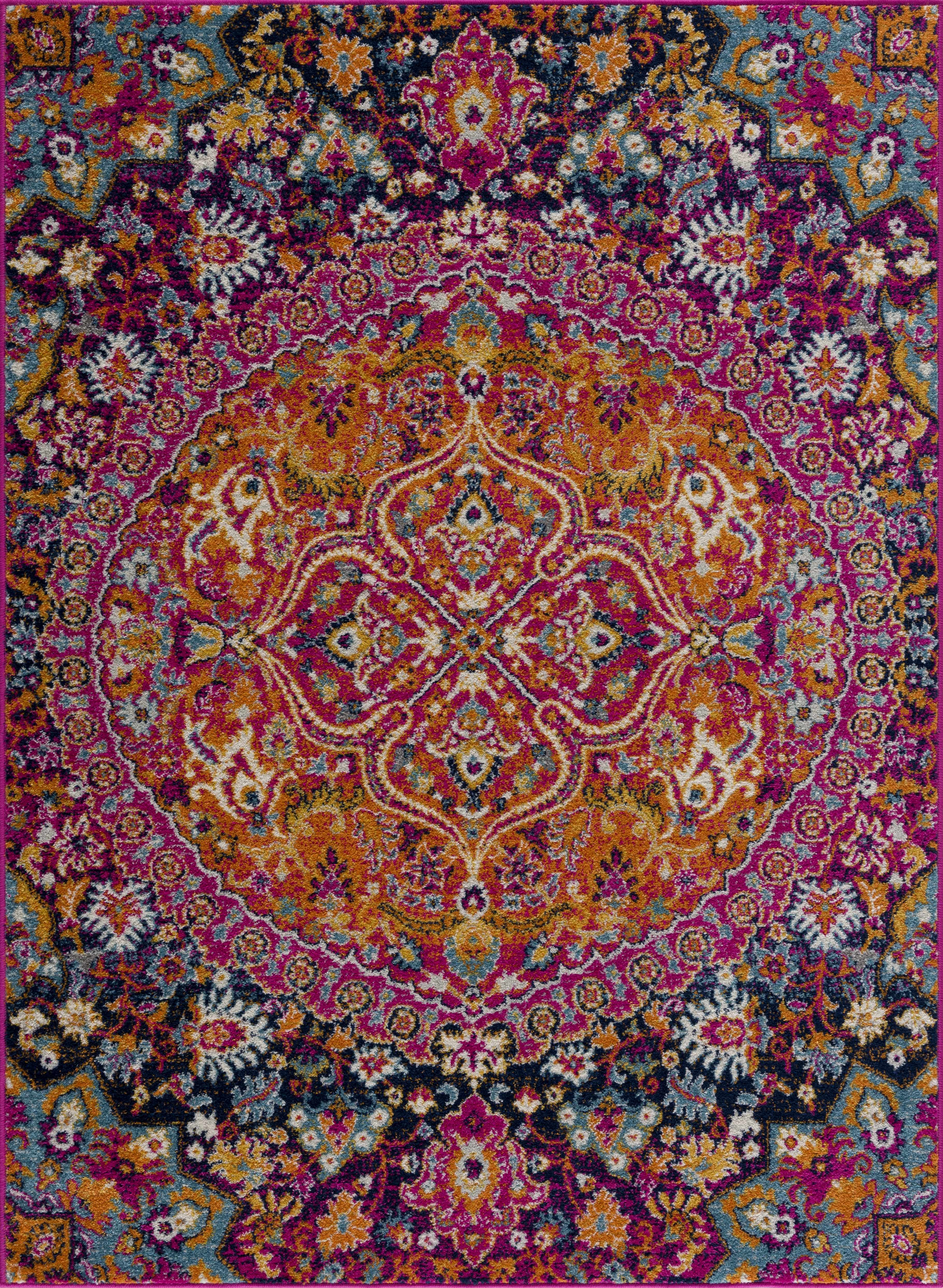 Burnt Orange Ojus Area Rug