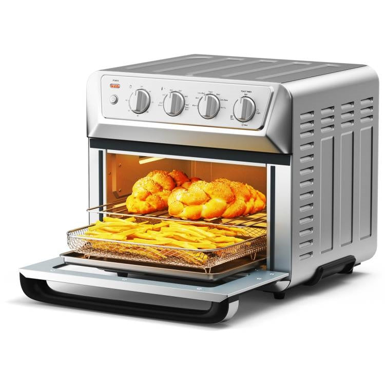 Kitchen Countertop Convection Toaster Oven Air Fryer Dehydrator Stainless Steel-0