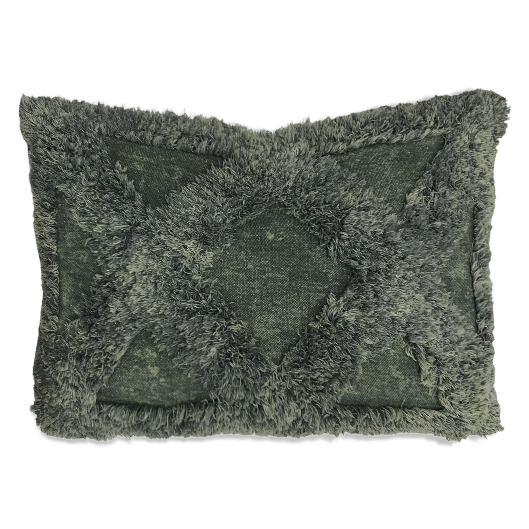 Stone Wash Trellis Pattern Pillow-11