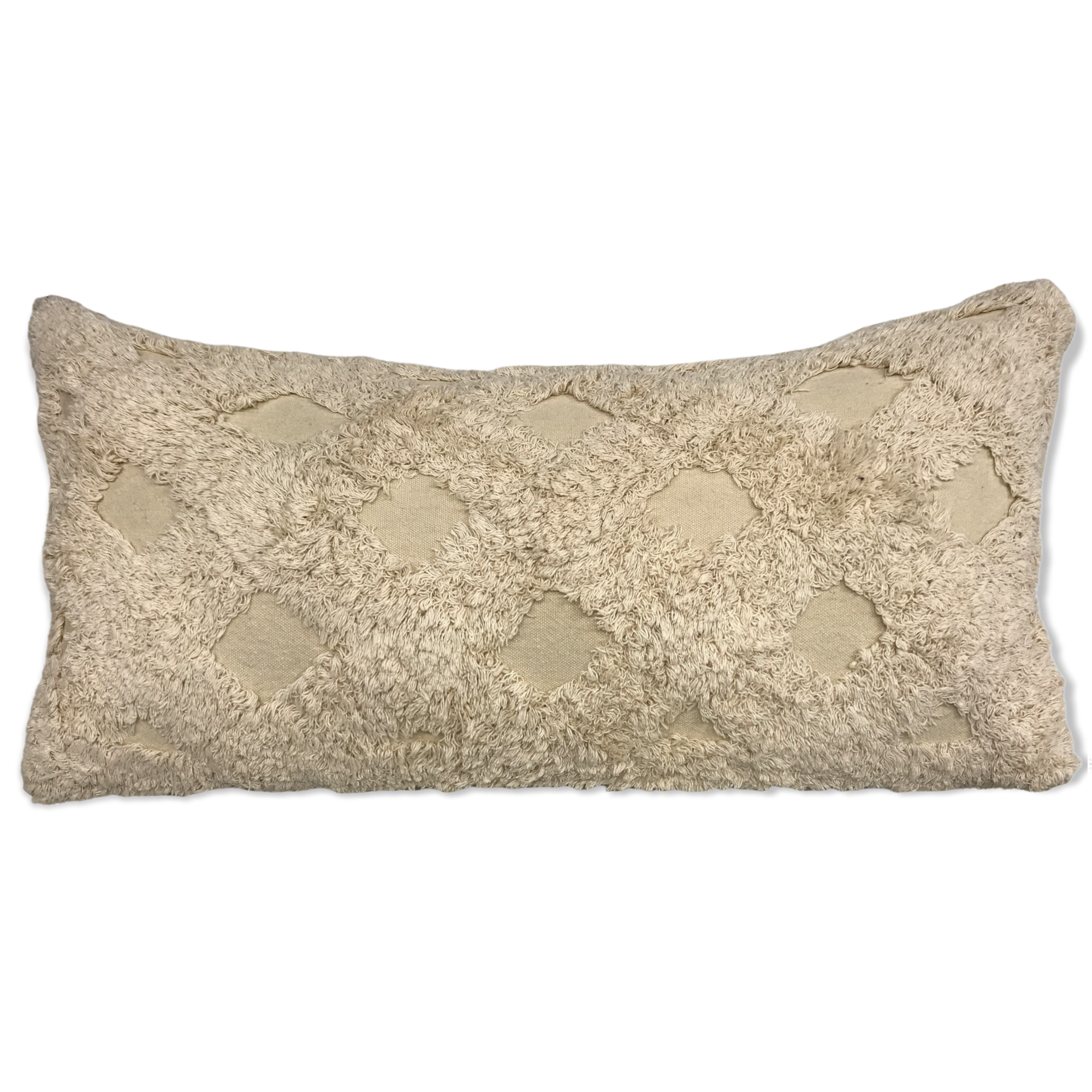 Stone Wash Trellis Pattern Pillow-17