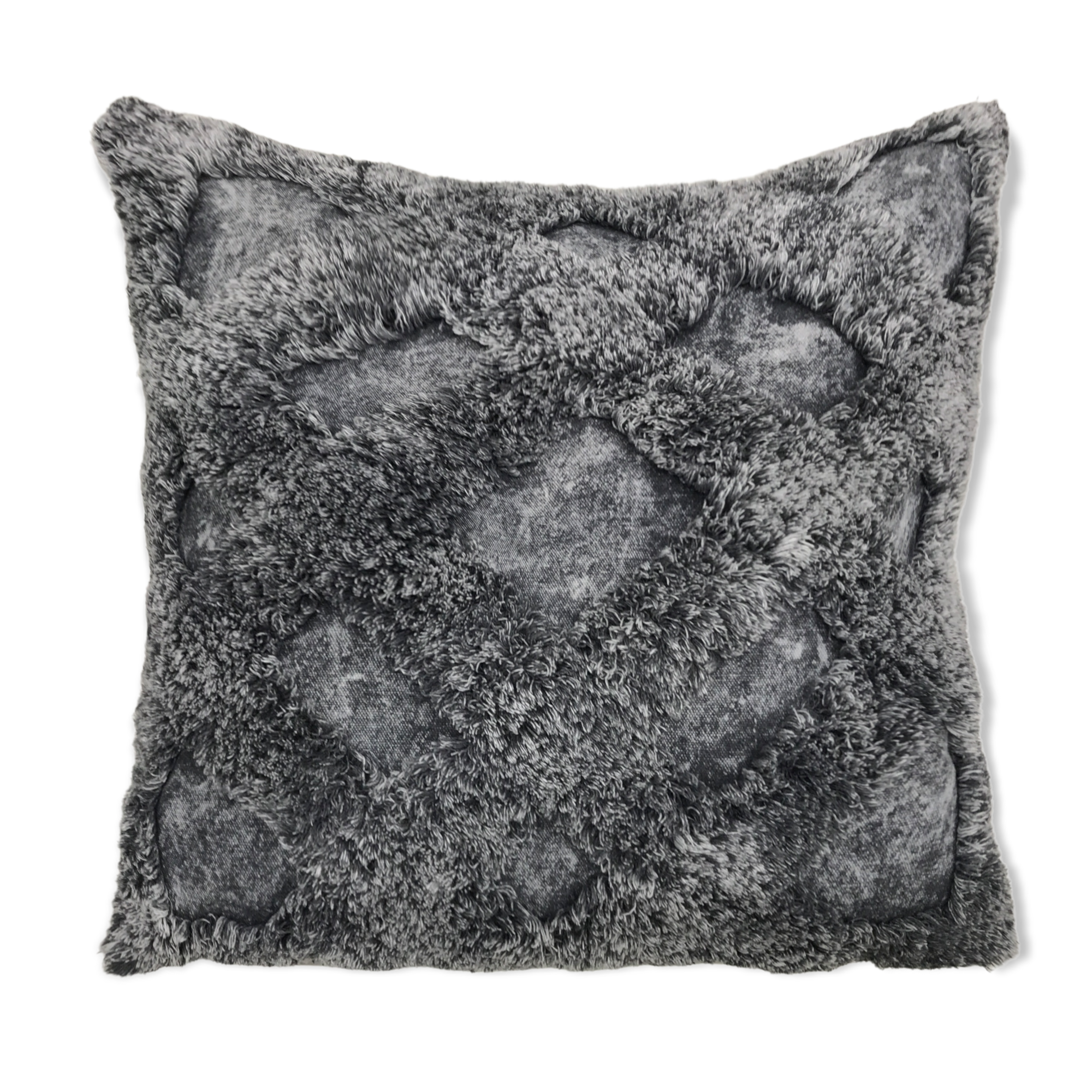 Stone Wash Trellis Pattern Pillow-0