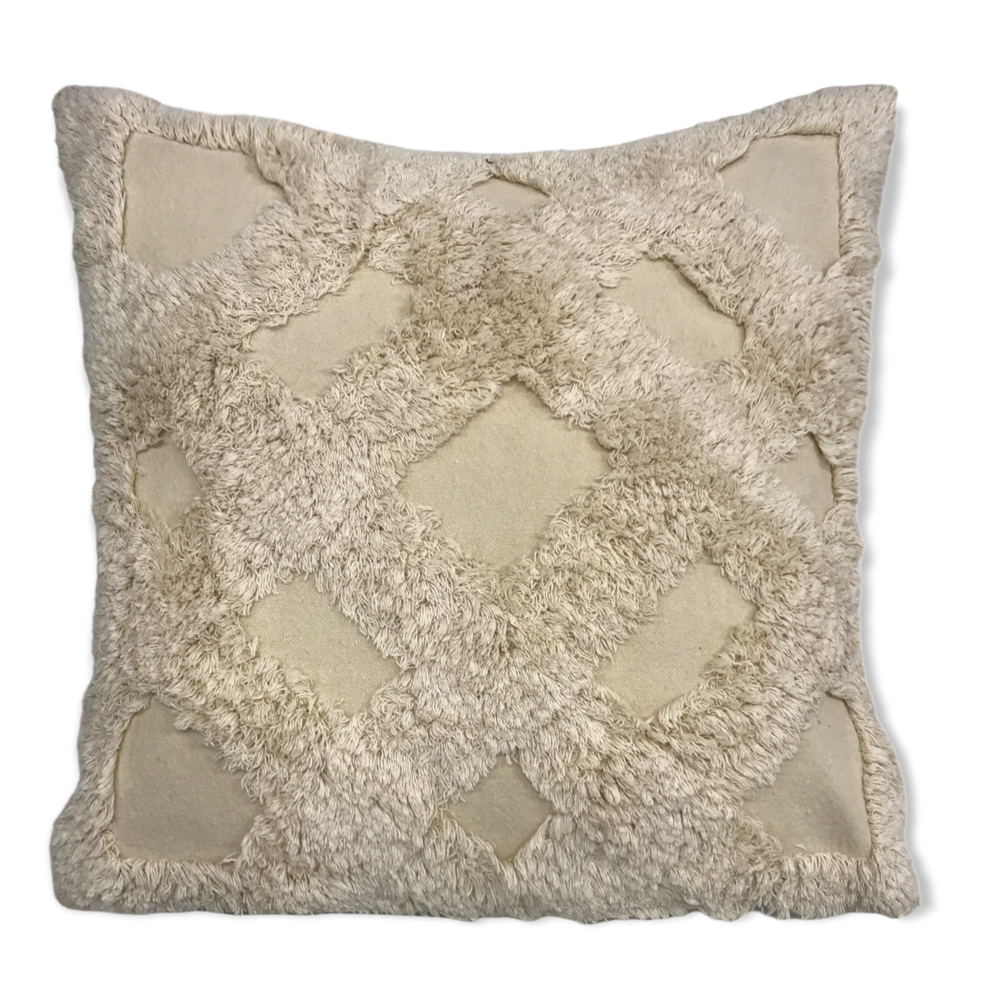 Stone Wash Trellis Pattern Pillow-1