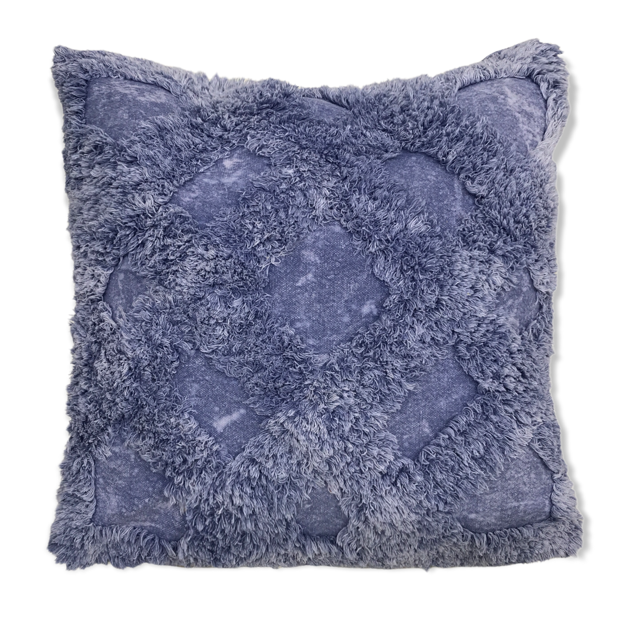 Stone Wash Trellis Pattern Pillow-2