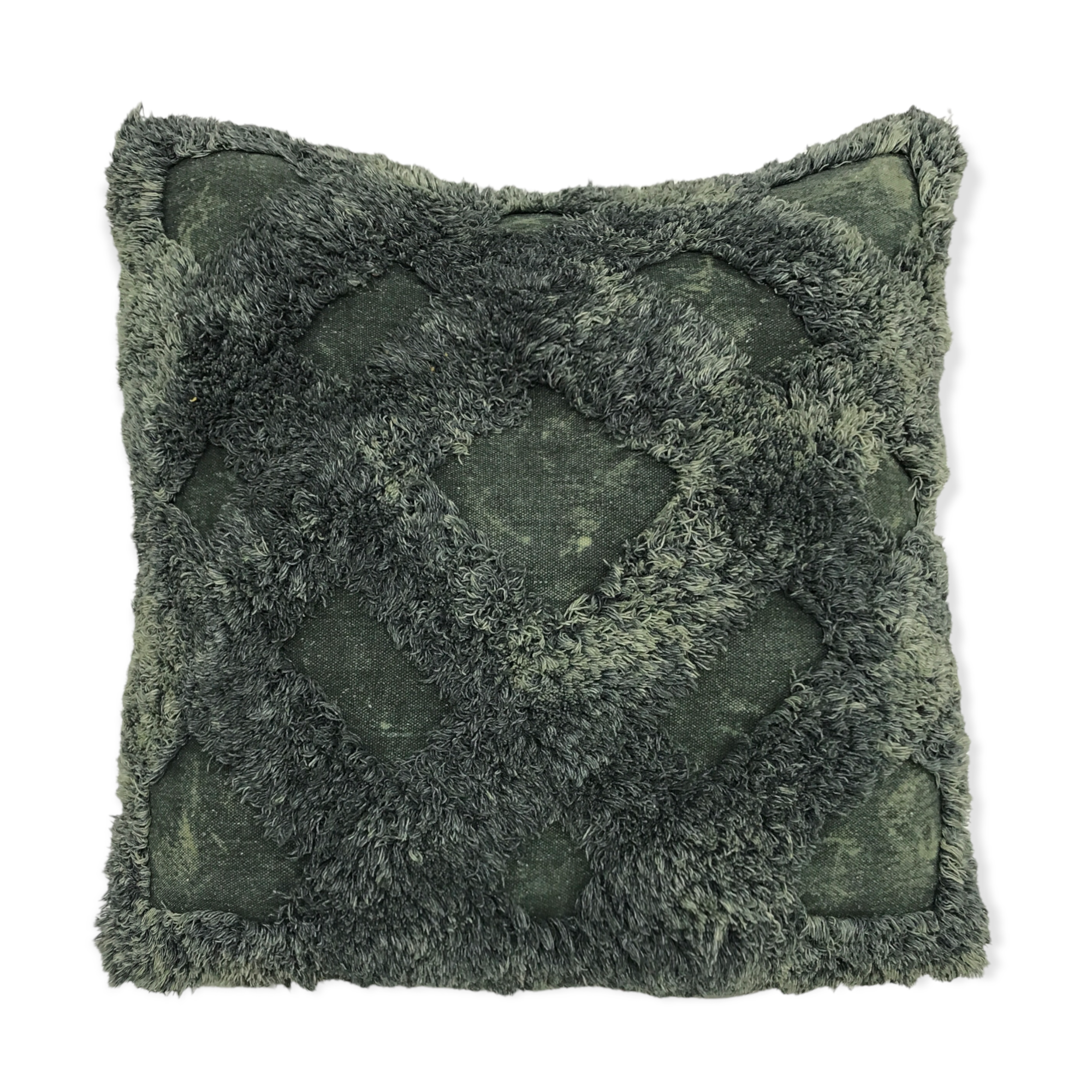 Stone Wash Trellis Pattern Pillow-3