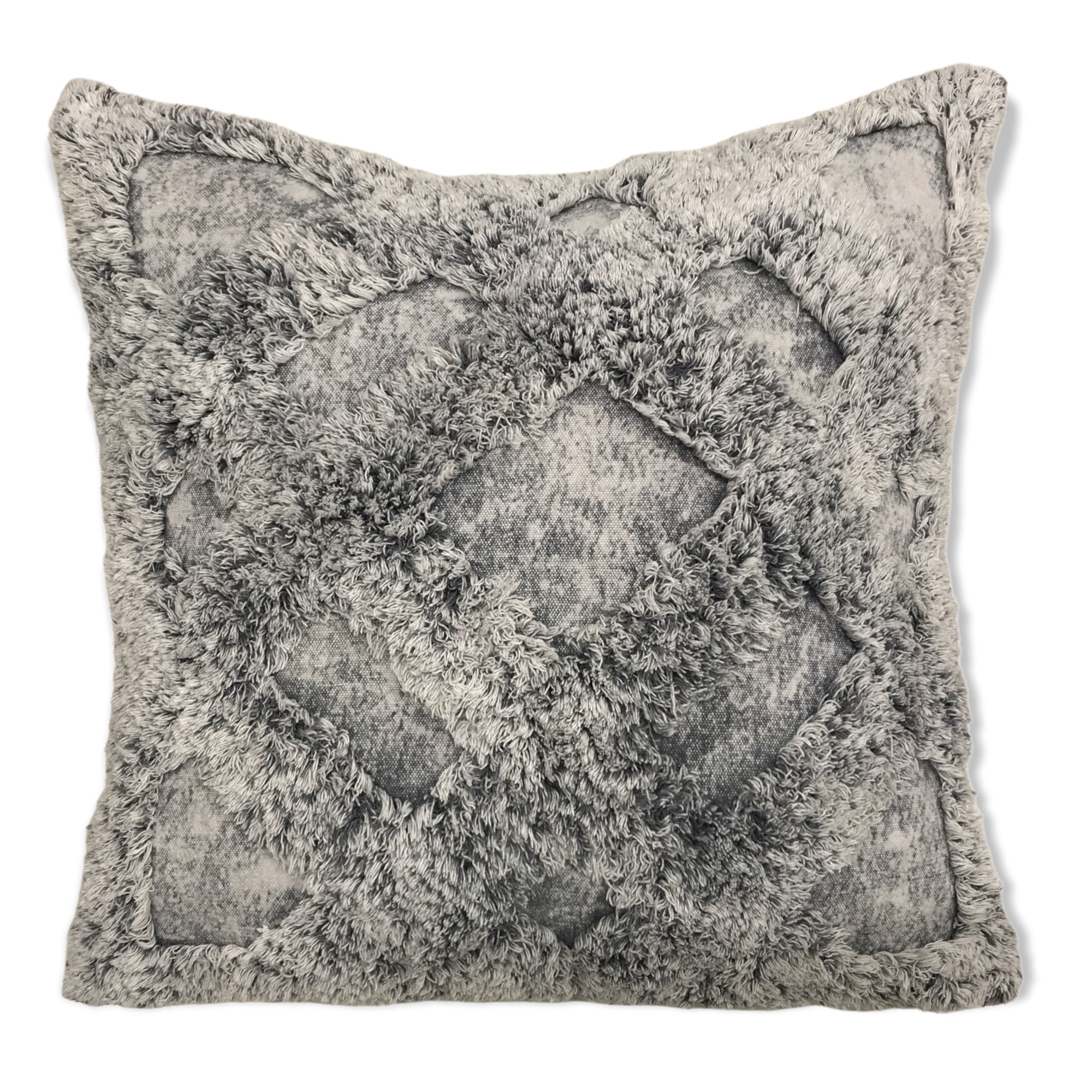 Stone Wash Trellis Pattern Pillow-4