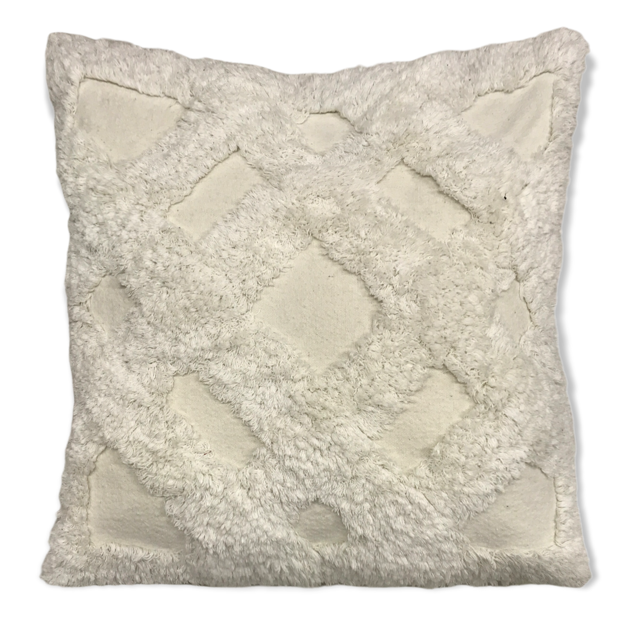 Stone Wash Trellis Pattern Pillow-5