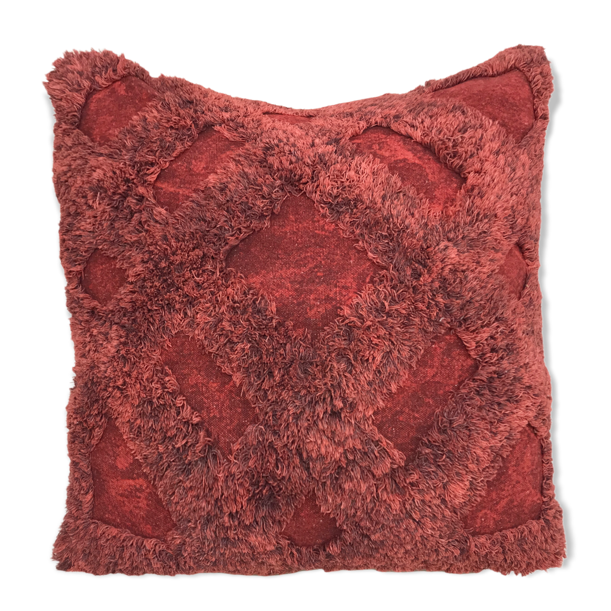 Stone Wash Trellis Pattern Pillow-6