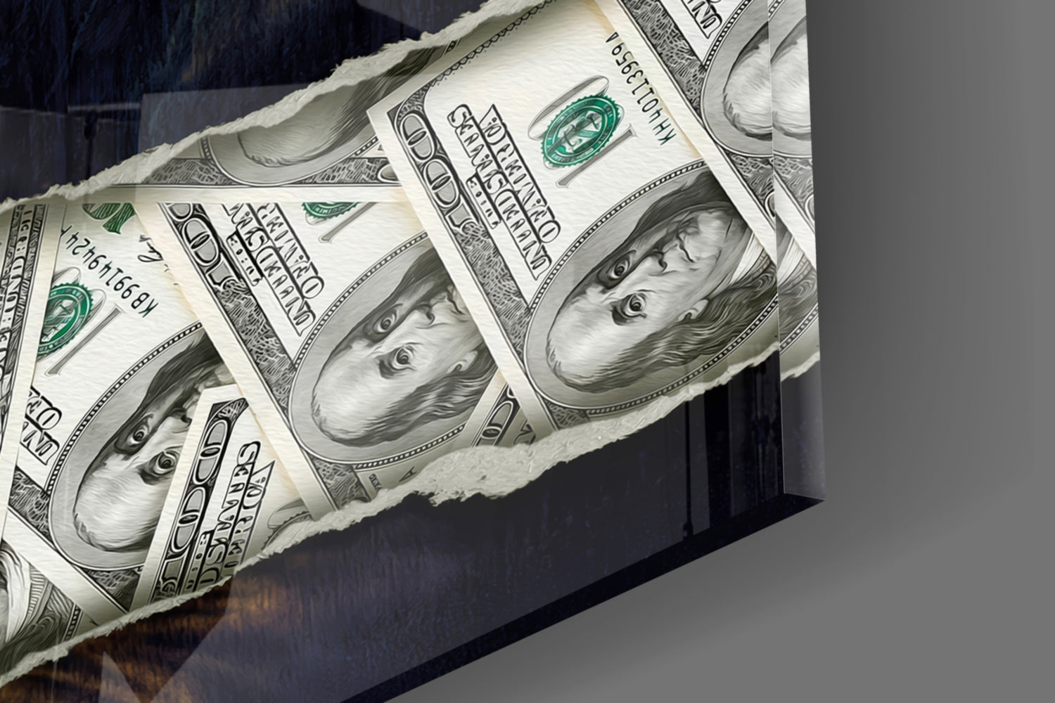 Modern Mona Lisa Glass Wall Art || Designer Collection