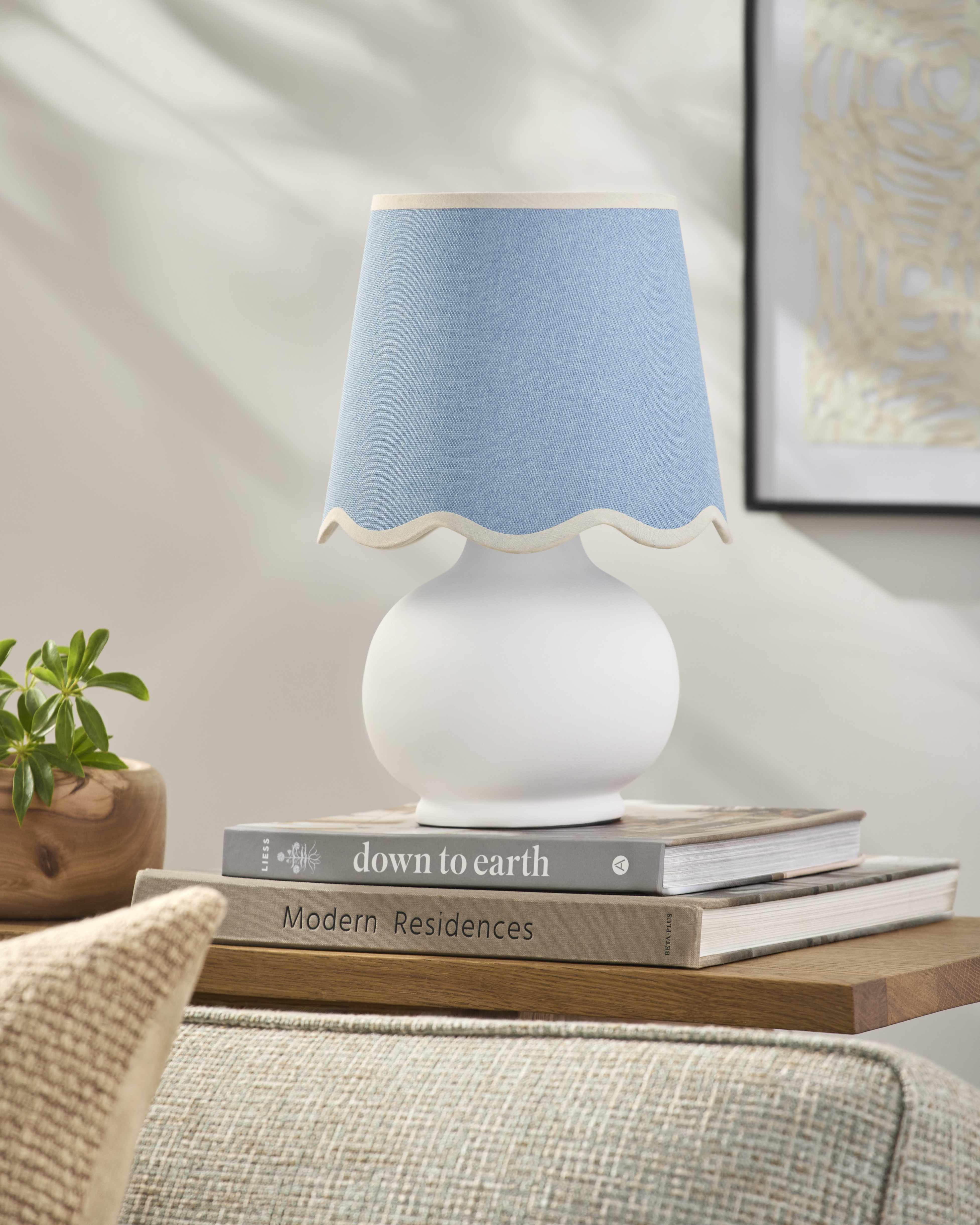 Theisseil Light Blue Table Lamp-0