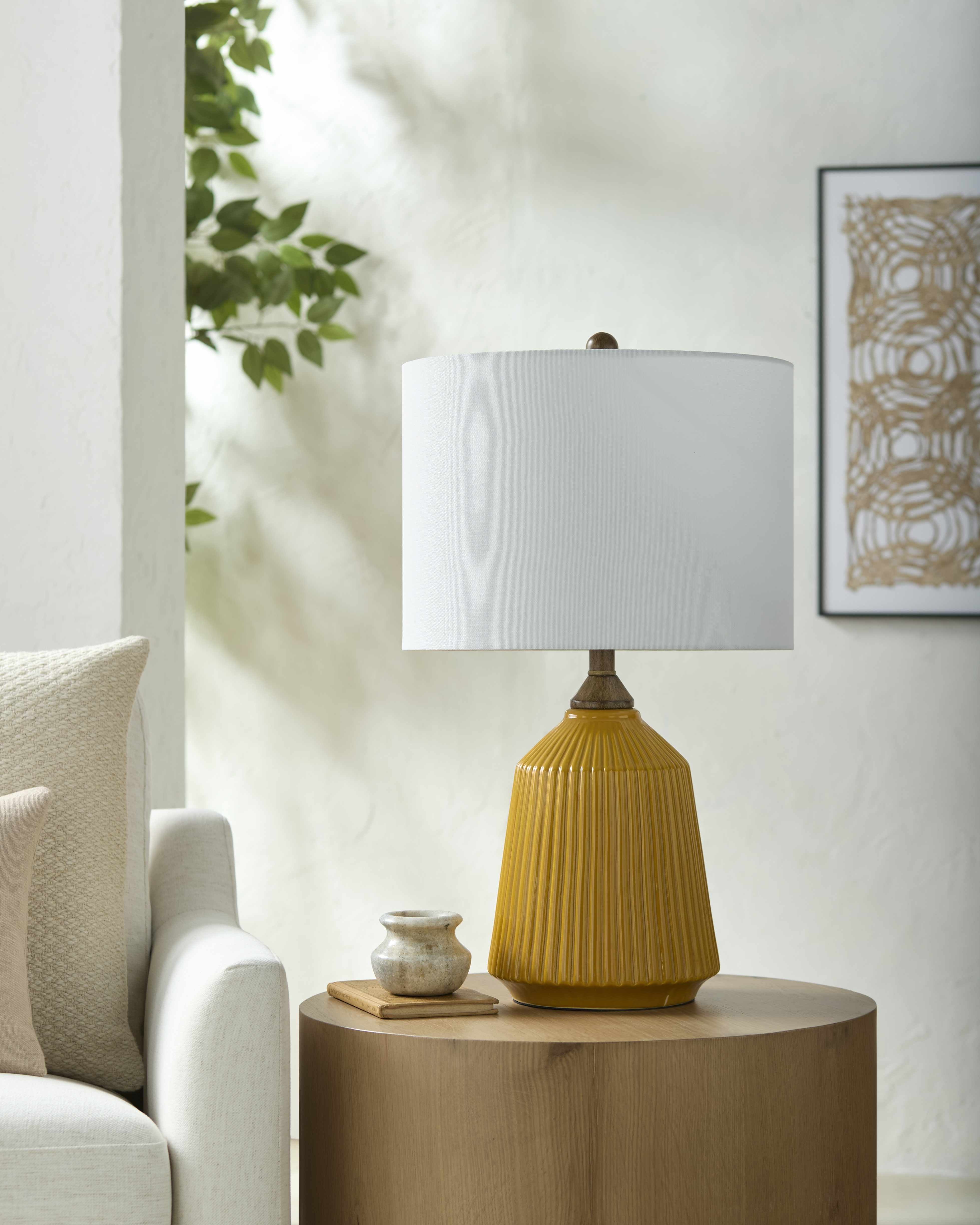 Tramutola Yellow Table Lamp-1