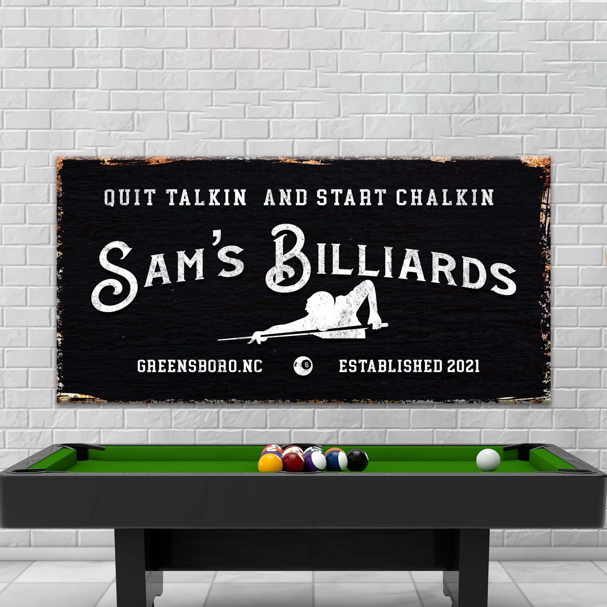 Billiards Room Sign