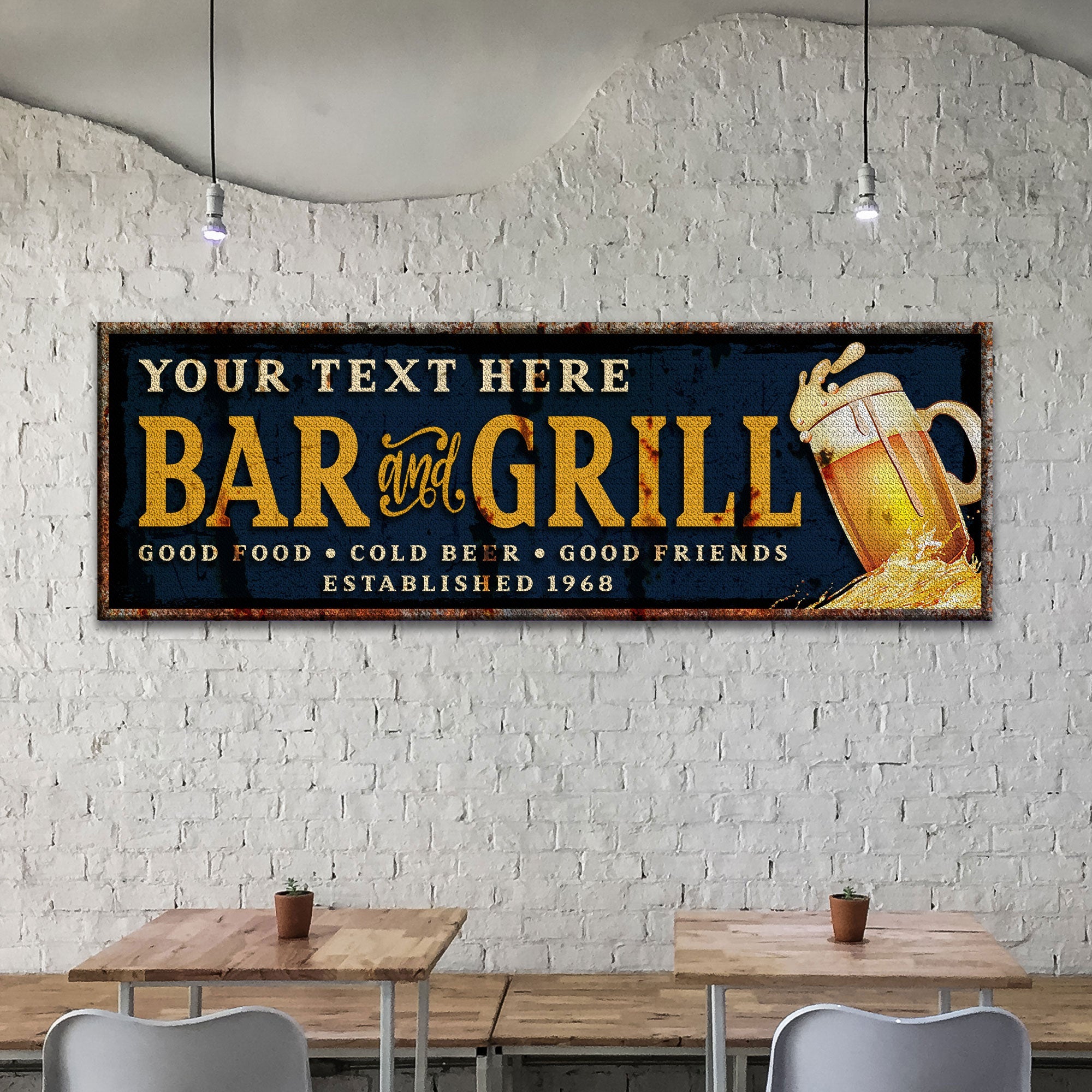 Bar And Grill Sign VI