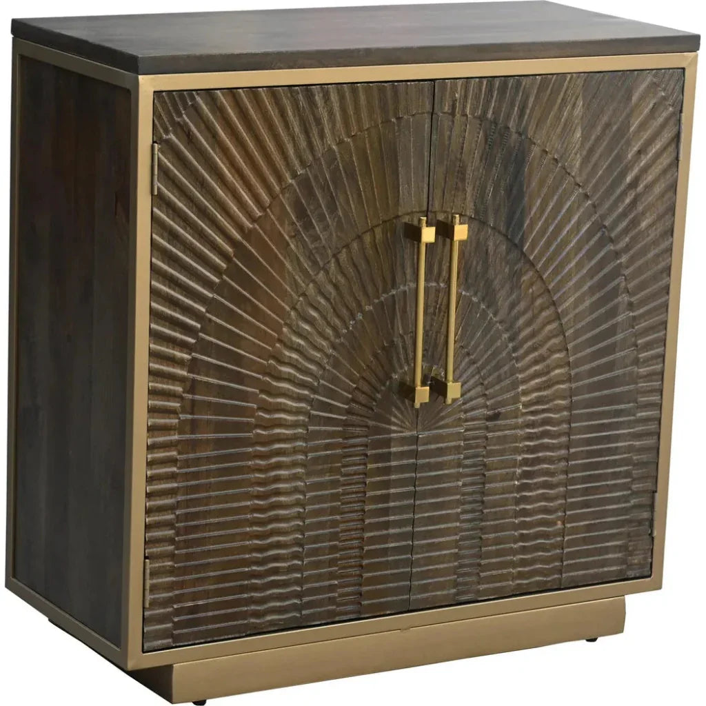 Tamreth Wood Brown Two Doors Accent Cabinet