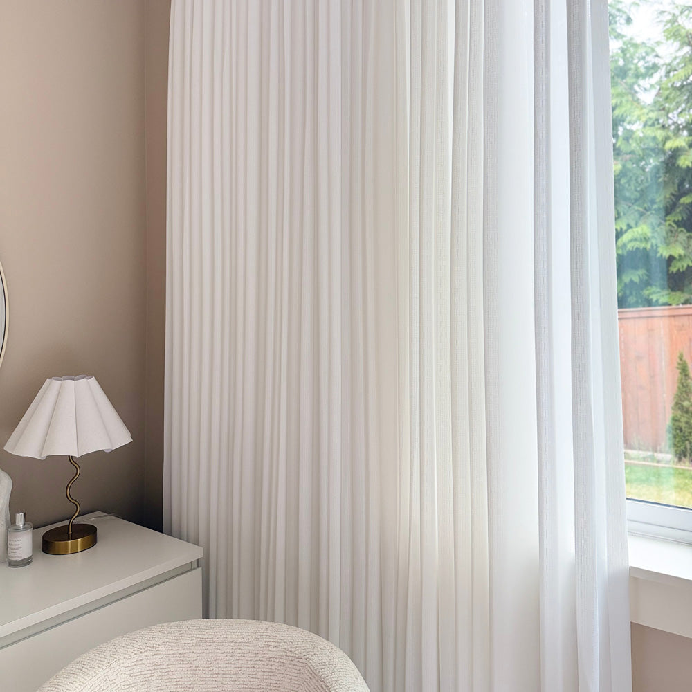 Tate Cotton Soft Semi Sheer Curtains